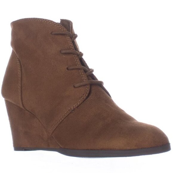 American Rag Baylie Brown Wedge Boots Shoes 9 Medium - Picture 1 of 12